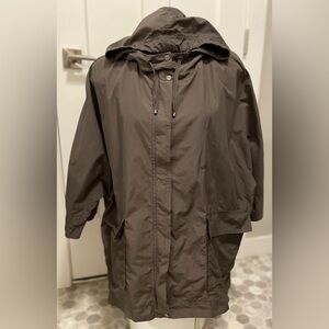 Eileen Fisher Hooded Lightweight Jacket